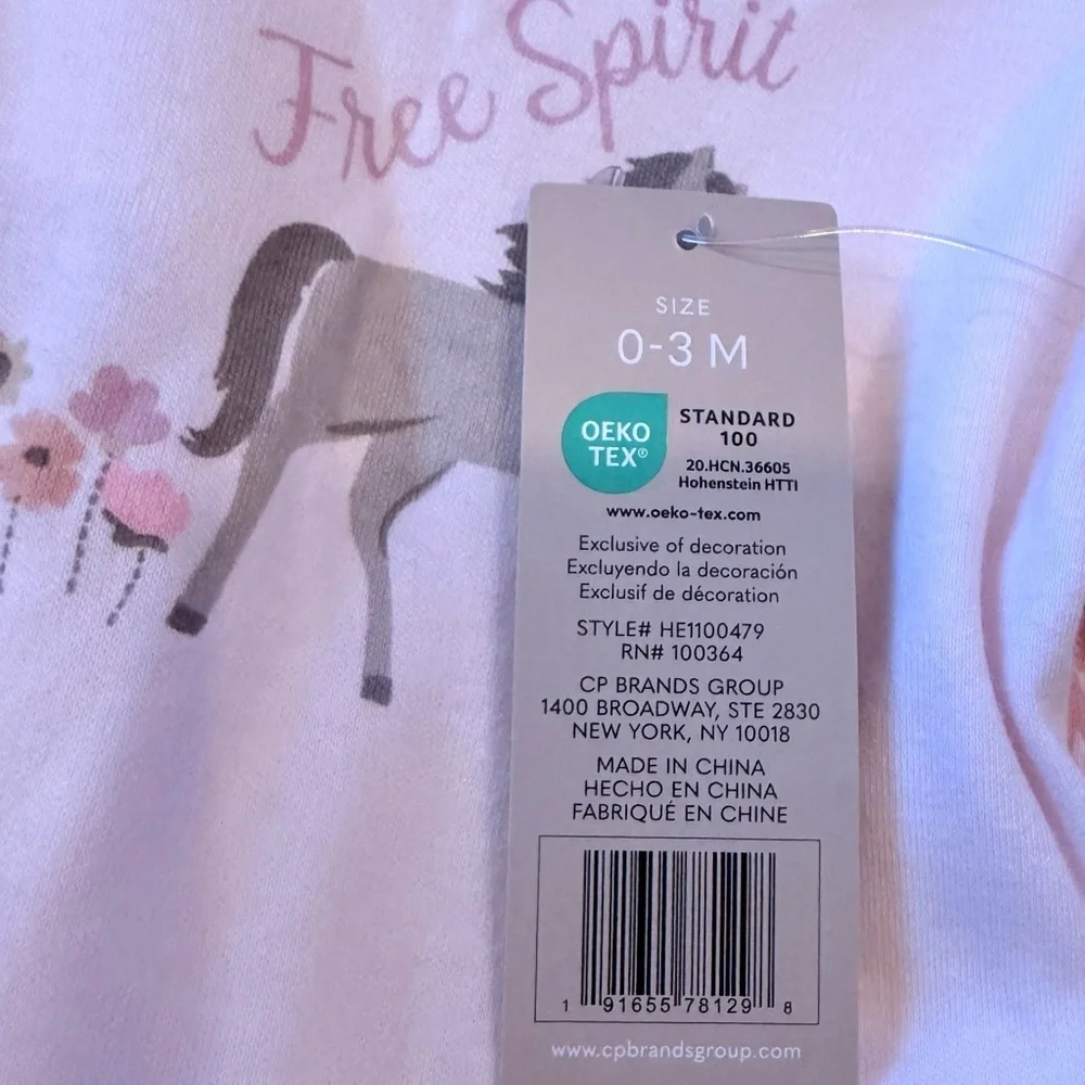 NWT ChickPea infant size 0-3 months three pack bodysuits western horses country